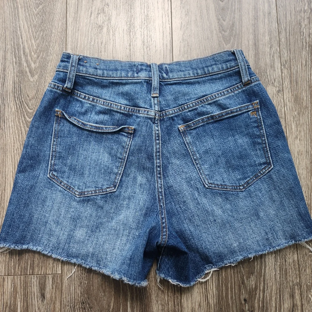 Madewell High Rise Denim Shorts Cut Off size 25